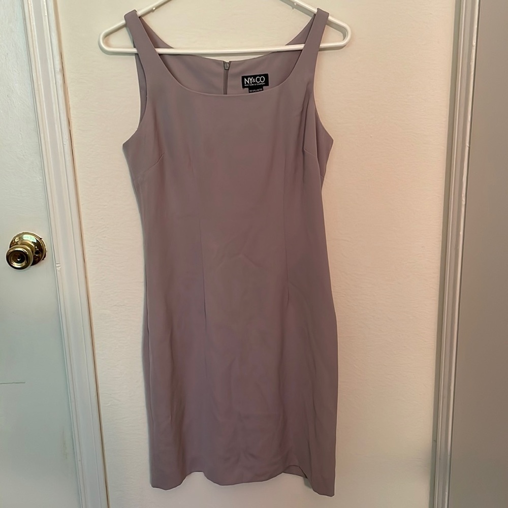 New York & Company pink midi dress size 2